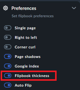 flipbook thickness enabled