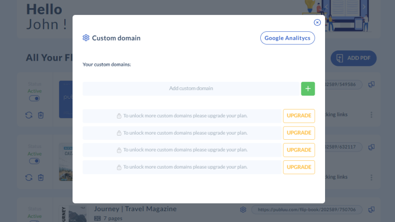 Adding a custom domain