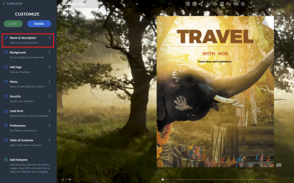 name and description