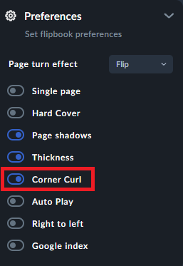 corner curl 