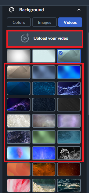 video background