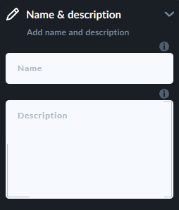 name and description tab