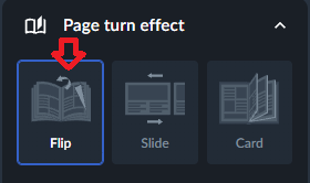 page flip effect
