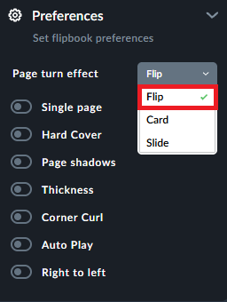 flip effect
