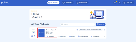 demo flip crear libro animado