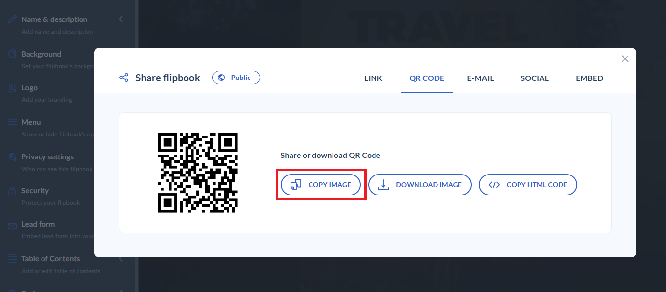 copy image button