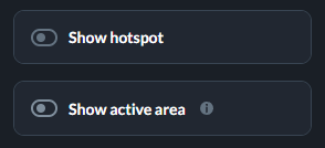 active area and hotstpot turned off