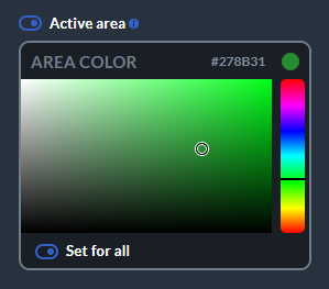 global active area colour