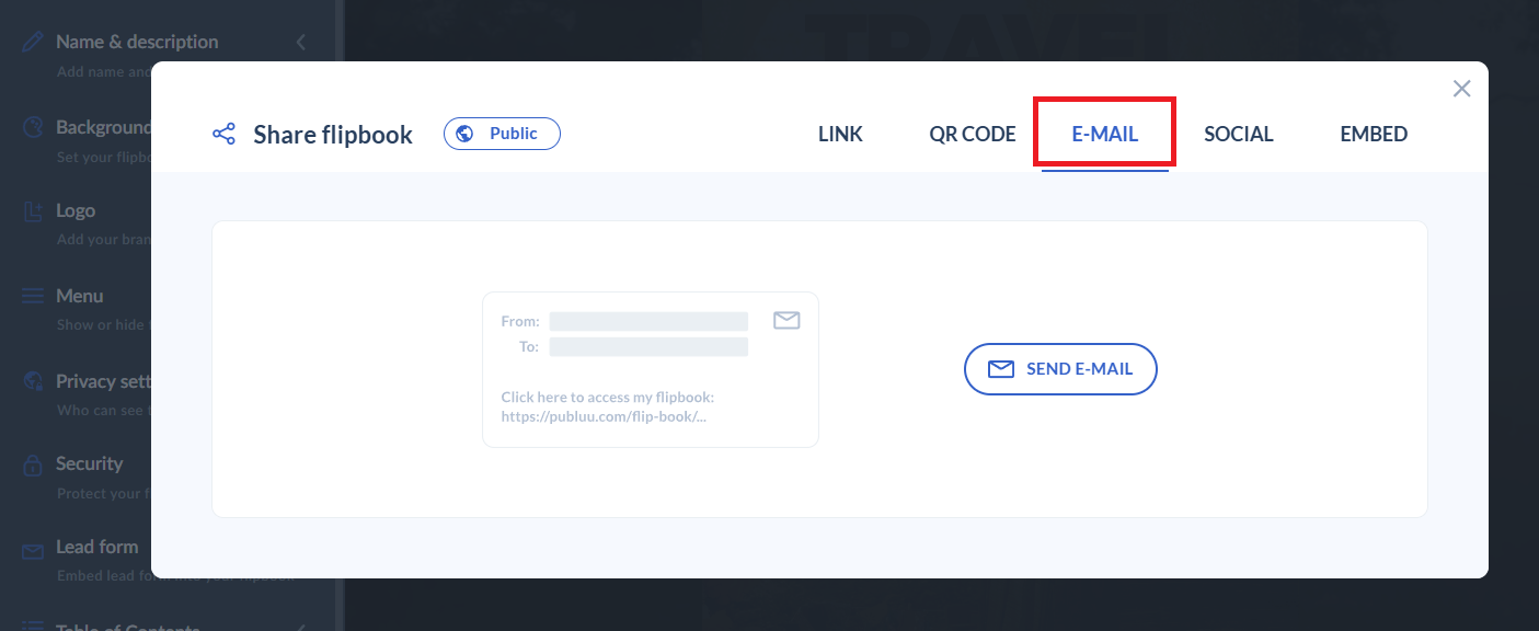 email button