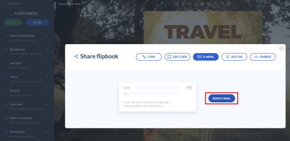 button send an e-mail