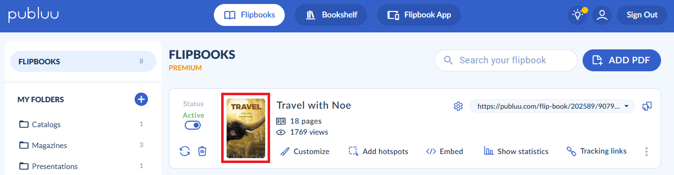 flipbook's cover