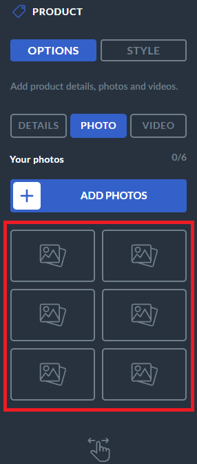 add photos of products