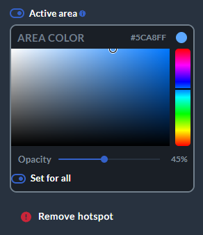 active area on