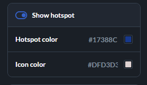 show hotspot option turned on 