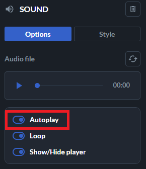 auto play button 