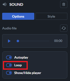 loop for the sound