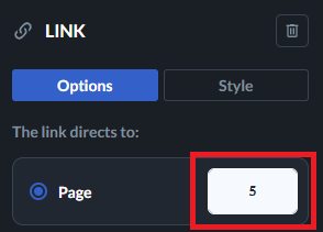 specific page link