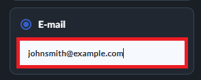 email field