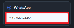 whatsapp field