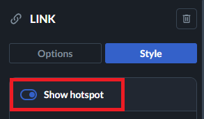 showing hotspot