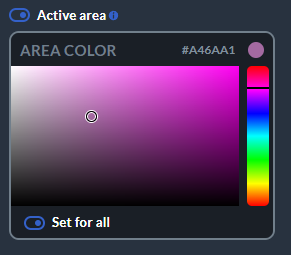active area and it's color