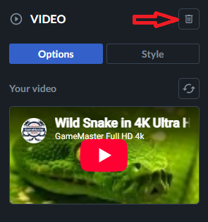 video removal