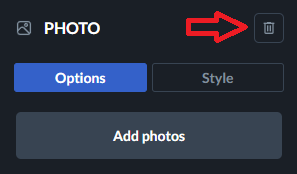 removing photos