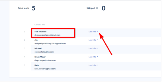more info statistics 