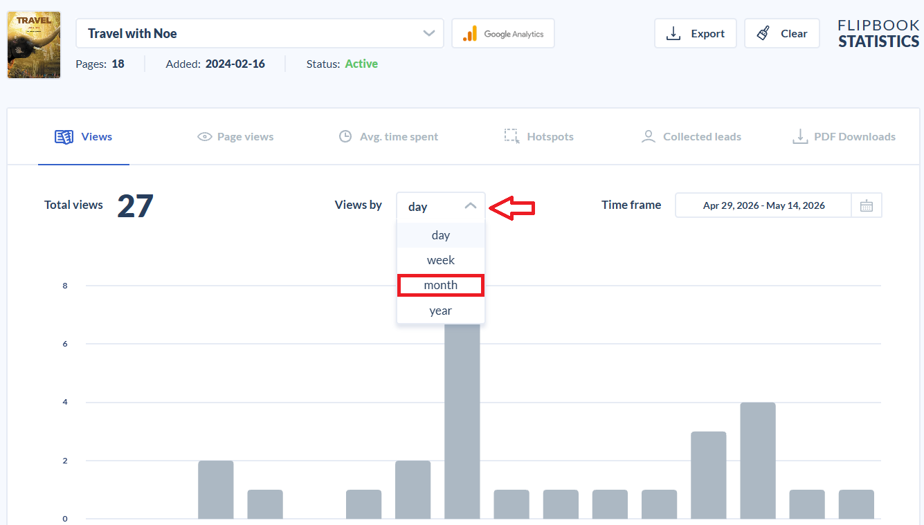 filter statistical data
