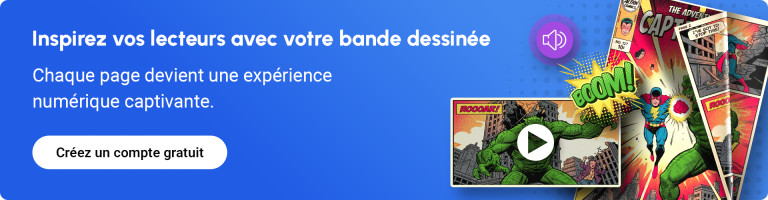 Bannière incitant à créer une bande dessinée