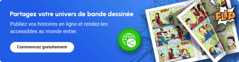 Bannière incitant à créer une bande dessinée