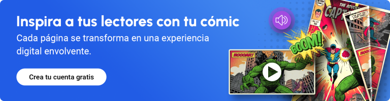 Inspira a tus lectores con tu cómic banner que anima a crear un cómic