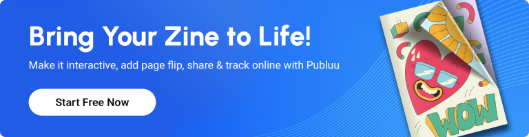 banner encouraging to make a zine interactive