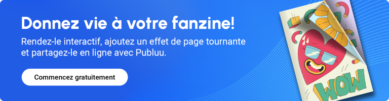 bannière encourageant à rendre un fanzine interactif