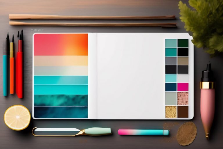 colorful design palette