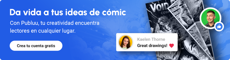 banner que anima a crear un cómic