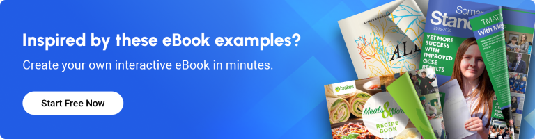 banner encouraging to create an interactive ebook