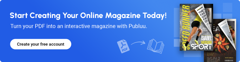 banner encouraging to create a digital magazine