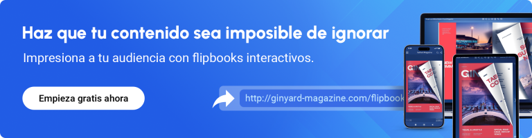 Haz que tu contenido sea imposible de ignorar banner que anima a crear una revista digital
