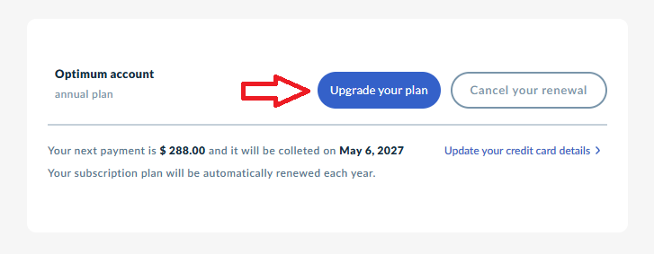 plan upgrade