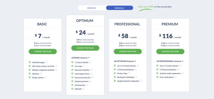 price plans 