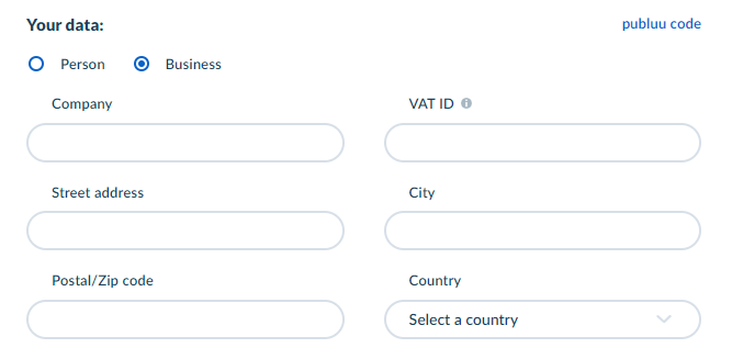 business customer information
