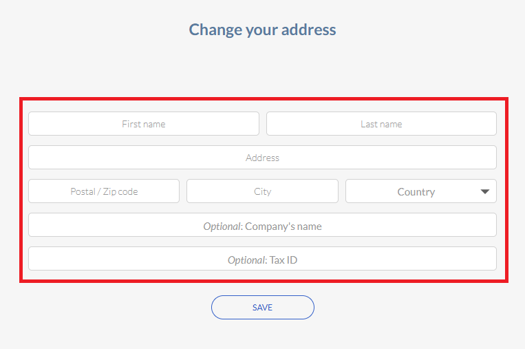 updating address