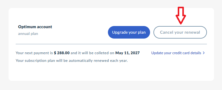 how to cancel