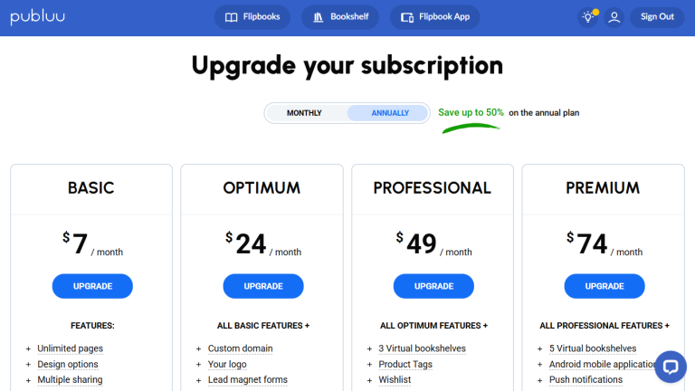 subscription plans