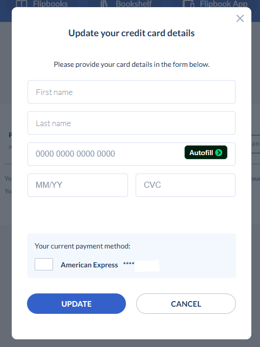 card details