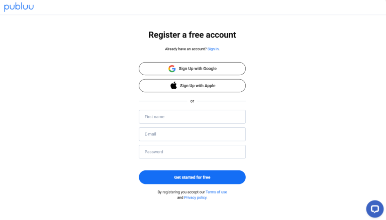 register free account