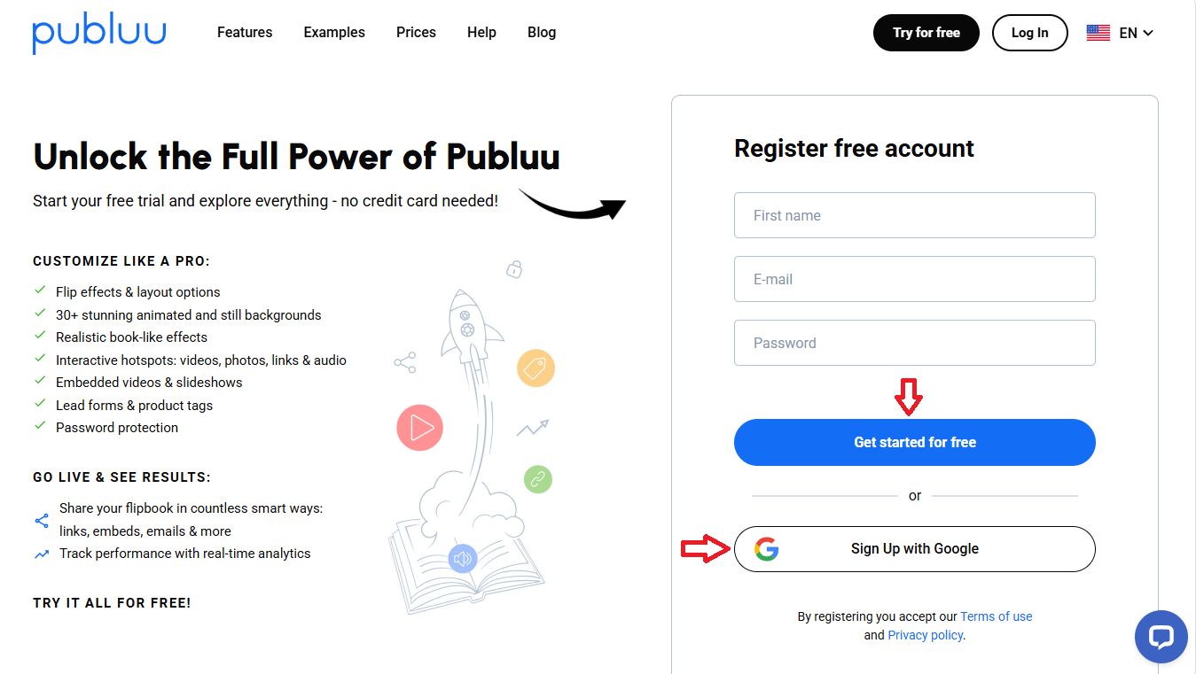 sign up for the trial