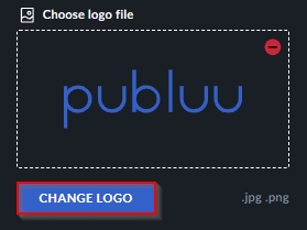 Przycisk zmiany logo