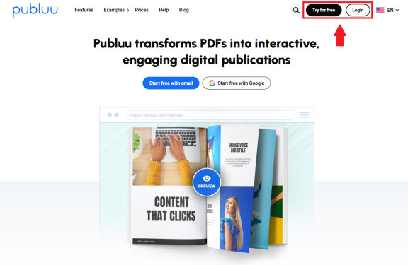 publuu's main website